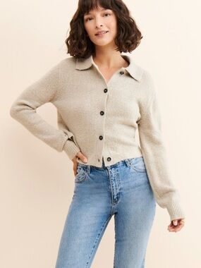 RD STYLE ANTHROPOLOGIE colette collared cardigan